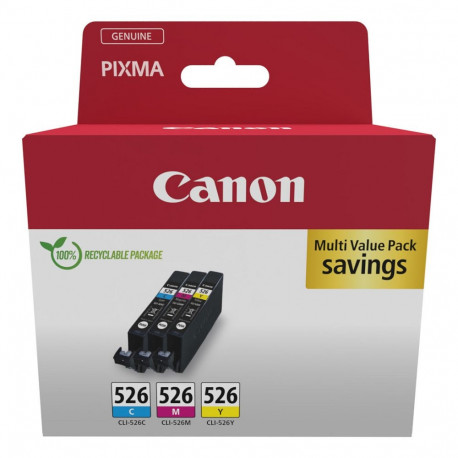 "Canon CLI-526 Original Druckerpatronen Multipack Gelb Cyan Magenta 4541B019"