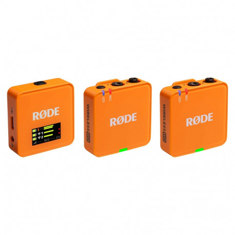 Rode Wireless GO (Gen 3) oranž mikrofon