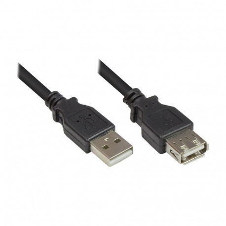 "Good Connections USB2.0 Verlängerung A-St.-A-Bu. schw. 3m"