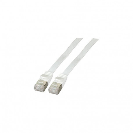 "EFB RJ45 Flachpatchkabel U/FTP Cat.6A PVC 0.15m weiß"