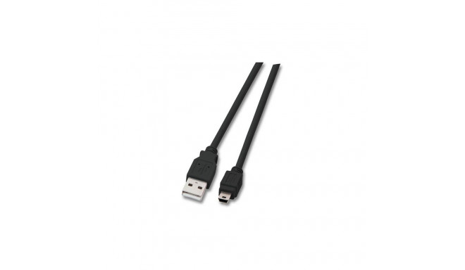 "EFB USB2.0 Kabel A-Mini B (5polig),St.-St.,0.5m,sw,Classic"