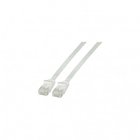 "EFB RJ45 Flachpatchkabel U/UTP, Cat.6A, PVC, 2m, weiß"