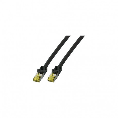 "EFB RJ45 Patchk. S/FTP Cat.6A LSZH Cat.7 Rohk. 0.50m schwar"