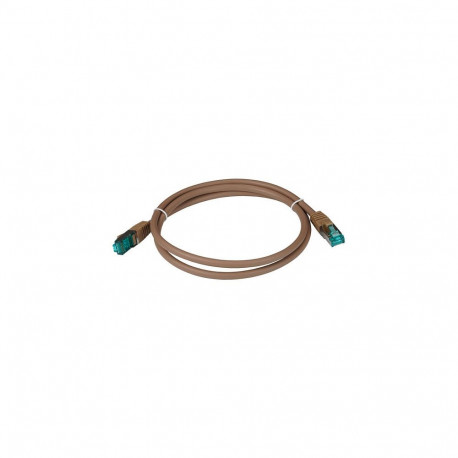 "EFB RJ45 Patchkabel S/FTP Cat6A LSZH Braun Laenge 1m 4x2xAWG27/7 nach TIA/EIA568B geschirmt Uebertr