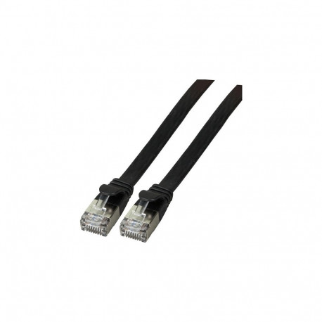 "EFB RJ45 Flachpatchkabel U/FTP Cat.6A PVC 1.50m schwarz"