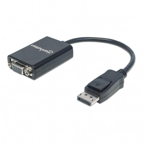 Manhattan DisplayPort-VGA konverter monitoride ja projektoritega ühendamiseks