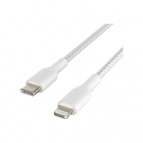 "Belkin BoostCharge - Lightning-Kabel - 24 pin USB-C männlich zu Lightning männlich - 2 m - weiß - U