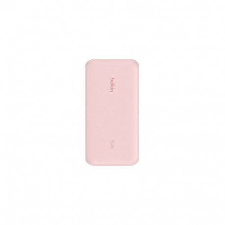"Belkin Powerbank mit integriertem USB-C Kabel, Pink, USB-C, 20.000 mAh"