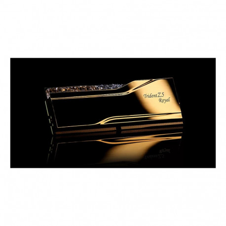 32GB G.Skill DIMM 7200 (2x 16 GB) mälukomplekt (kuldne, F5-7200J3445G16GX2-TR5G, Trident Z5 Royal, I