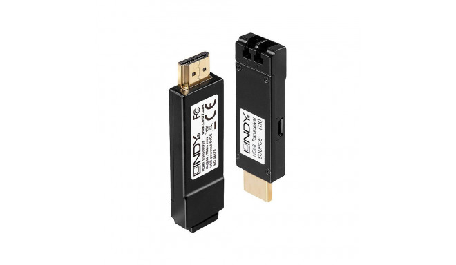 "LINDY HDMI Extend Transceiver 4K LWL 300m Duplex LC Multi 50"
