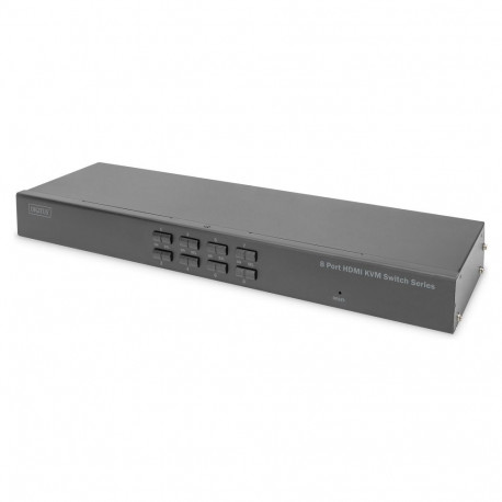 "DIGITUS Desktop 8 Port HDMI KVM Switch Single View"