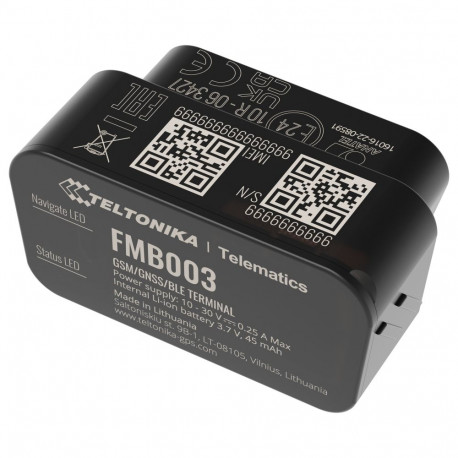 "Teltonika · Tracker GPS · FMB003 · Fahrzeug · GNSS/GSM/BLE 4.0"