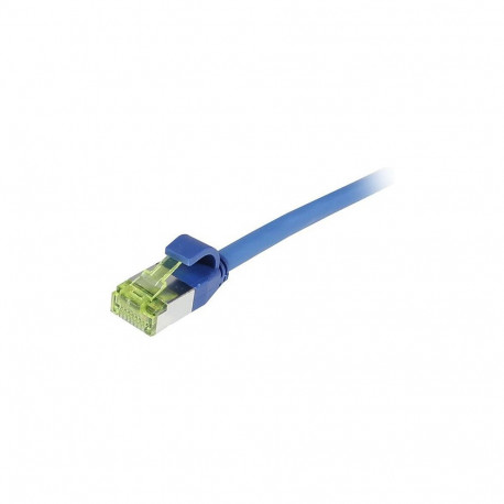 "Synergy21 Patchkabel RJ45, CAT6A 500Mhz, 0,25m, blau, S-STP(S/FTP), slimline rund d=4,5mm, TPE/LSZH
