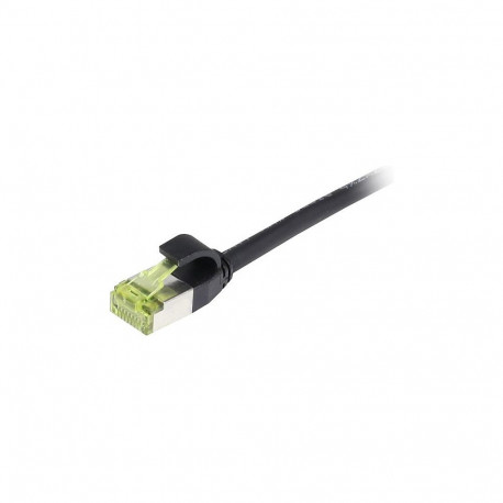 Synergy21 patškaabel RJ45, CAT6A 500Mhz, 0,5m, must, S-STP(S/FTP), õhuke ümar d=4,5mm, TPE/LSZH(Supe