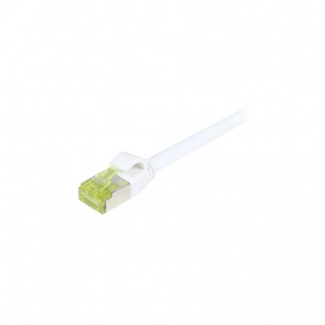 "Synergy21 Kabel Patch-RJ45 S/FTP 500Mhz 1.0m weiss slimline rund d=4.5mm TPE/LSZH(Superflex) AWG28 