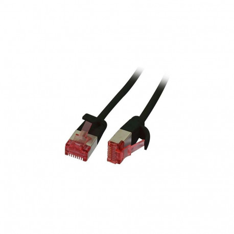 "Synergy21 Patchkabel RJ45, CAT6 250Mhz, 1,0m schwarz, U/FTP, slimline rund d=3,6mm,"