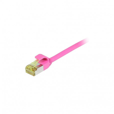 "Synergy21 Patchkabel RJ45, CAT6A 500Mhz, 0,25m, magenta, S-STP(S/FTP), slimline rund d=4,5mm, TPE/L
