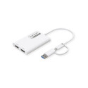 "ROLINE Multi-DisplayLink Adapter USB Typ A+C - 2x DP, 4K"