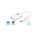 "ROLINE Multi-DisplayLink Adapter USB Typ A+C - 2x DP, 4K"