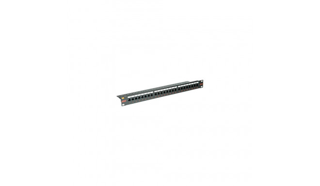 "ROLINE Kat.6 Class E 48,28cm 19Zoll-Patchpanel 24P ungeschirmt schwarz"