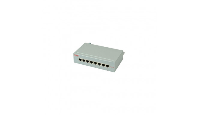 "ROLINE Patchpanel 8 Ports Kat.5e Class D geschirmt grau"