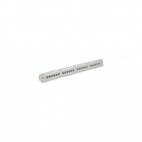 "ROLINE Kat.5e Class D 48,26cm 19Zoll-Patchpanel 24 Ports UTP grau"