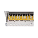 "ROLINE Kat.6 Class E 48,26cm 19Zoll-Patchpanel 24P geschirmt grau"