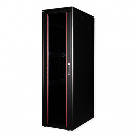 "ROLINE 19-Zoll Netzwerkschrank Pro 42 HE, 600x1000 BxT Glastr schwarz"