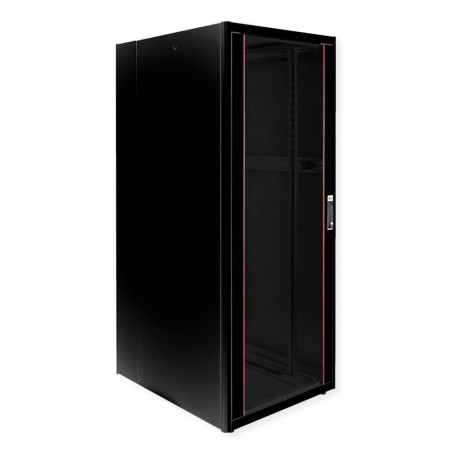 "ROLINE 19-Zoll Netzwerkschrank Basic 42 HE, 800x1000 BxT Glastr schwarz"