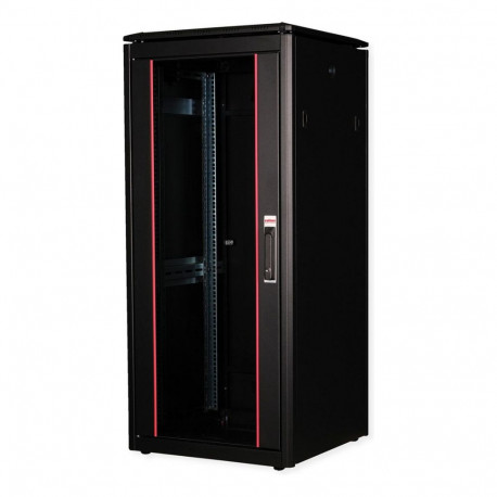 "ROLINE 19-Zoll Netzwerkschrank Pro 26 HE, 600x600 BxT Glastr schwarz"