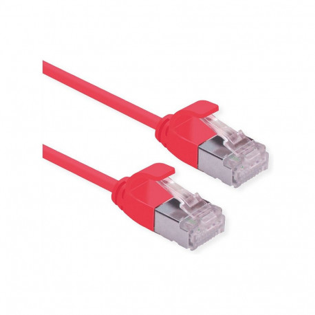 "ROLINE U/FTP DataCenter Patchkabel Cat.6A (Class EA), LSOH, slim, rot, 0,5 m"