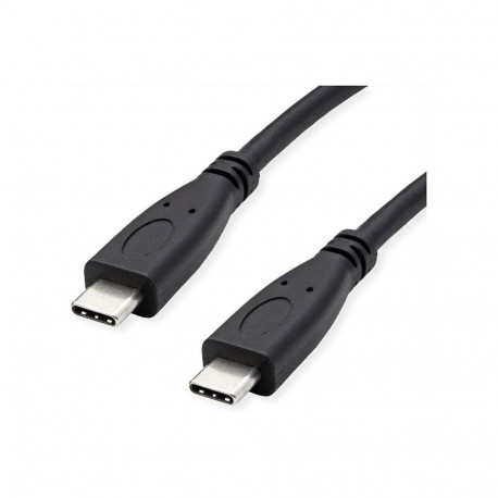 "ROLINE RM USB 3.2 Gen 2 Kabel, C-C, ST/ST, 4K UHD-1, 10Gbit/s, Emark, 100W, schwarz, 1 m"