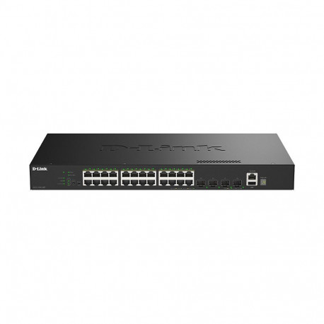D-Link DGS-1530-28P/E 28-pordiline nutikas hallatav PoE GB kommutaator 4x10G