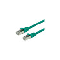 Value patch-kaabel Kat.6 Class E S/FTP PiMF LSOH roheline 1m