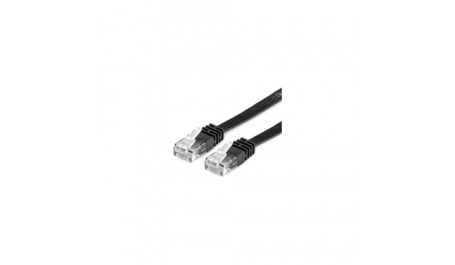"VALUE Patchkabel Kat.6 Class E UTP extra-flach schwarz 2m"