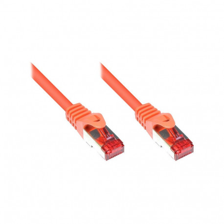 "GoodConnections Patchkabel mit Rastnasenschutz, Cat. 6, S/FTP, PiMF, PVC, 250MHz, orange, 50m,"