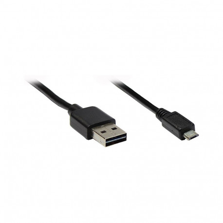 "GoodConnections Anschlusskabel USB 2.0 EASY Stecker A an Stecker Micro B, schwarz, 2m,"