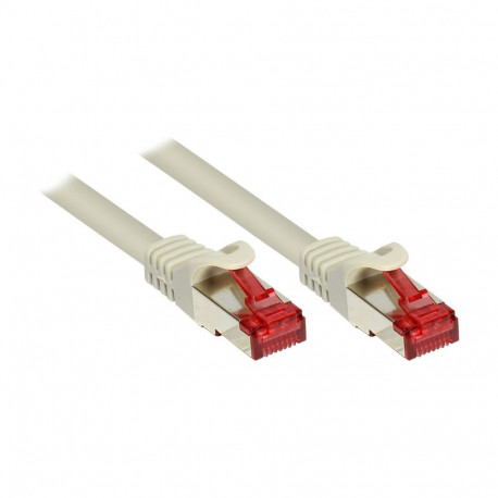 "GoodConnections Patchkabel mit Rastnasenschutz, Cat. 6, S/FTP, PiMF, PVC, 250MHz, grau, 0,25m,"
