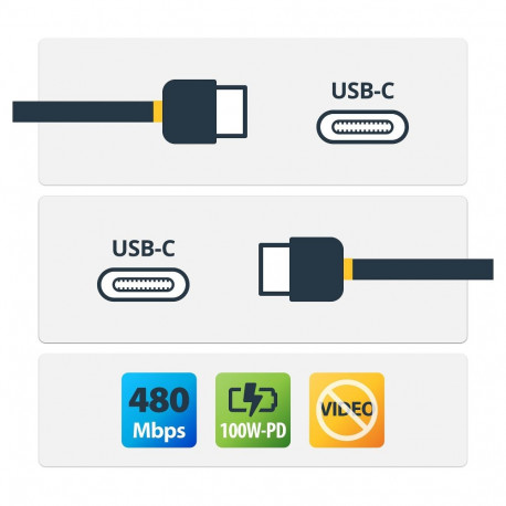 "STARTECH.COM USB-C auf USB-C Kabel mit 5A Power Delivery - St/St - Weiss - 2m - USB 2.0 - USB-IF ze