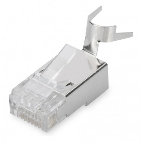 CAT 6A varjestatud modulaarpistik ümarkaablile, 100 tk