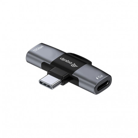 Equip adapter USB-C->2xUSB-C 10Gbps PD 100W alumiiniumist