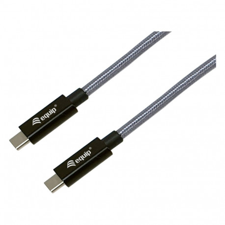 Equip USB-C3.2->C Gen2x2 PD240W St/St 1.00m must kaabel