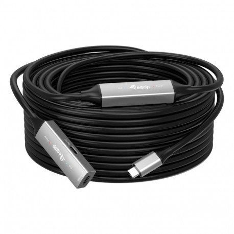 Equip USB-C3.2->C Gen1 aktiivne pikenduskaabel 10.00m must
