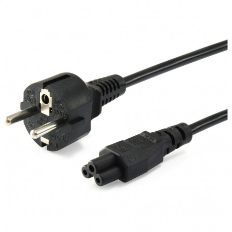 "Equip Stromkabel CEE 7/7 ->C5 St/Bu schwarz 1.80m PVC Polybeutel"