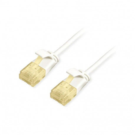 "Equip Patchkabel Cat6A SlimFlex U/UTP 3.00m weiß LSZH 2xRJ45 Polybeutel"