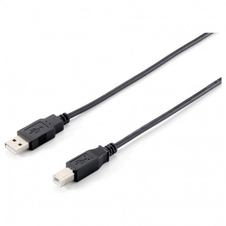 "Equip USB2.0 Druckerkabel USB-A->USB-B St/St 1.80m schwarz Polybeutel"