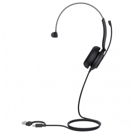 Yealink UH35 (must, UC-versioon, USB-A ja USB-C, mono)