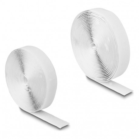 "Klettband selbstklebend mit Haft- und Flauschband L 5 m x B 20 mm weiß"