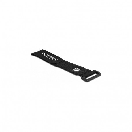 Takjakinnitusega kaablikinnitid aasaga ja kinnitusöösiga L 150 x B 20mm, mustad, 5tk