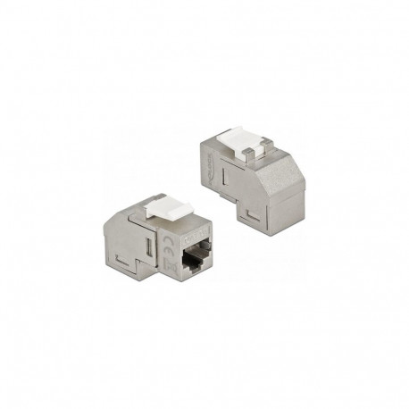 "Keystone Modul RJ45 Buchse zu RJ45 Buchse Cat.6A 90° gewinkelt"